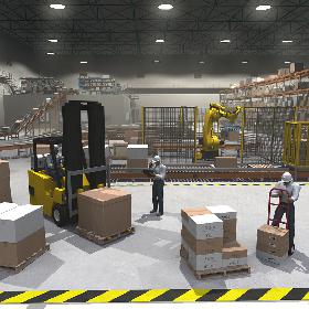 Cargo Warehouse with Robot